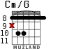 Cm/G для гитары - вариант 4