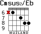Cmsus2/Eb для гитары - вариант 6