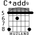 C+add9 для гитары - вариант 5