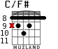 C/F# для гитары - вариант 4