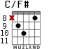 C/F# для гитары - вариант 5