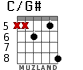 C/G# для гитары - вариант 4
