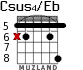 Csus4/Eb для гитары - вариант 3