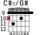 C#7/G# для гитары - вариант 3
