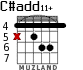 C#add11+ для гитары - вариант 3