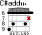 C#add11+ для гитары - вариант 5