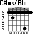 C#m6/Bb для гитары - вариант 4