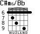C#m6/Bb для гитары - вариант 5