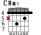 C#m7 для гитары - вариант 3