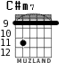 C#m7 для гитары - вариант 7