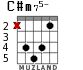 C#m75- для гитары - вариант 3