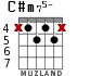 C#m75- для гитары - вариант 6