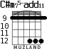 C#m75-add11 для гитары - вариант 5