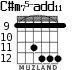 C#m75-add11 для гитары - вариант 6