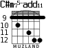 C#m75-add11 для гитары - вариант 7