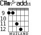 C#m75-add11 для гитары - вариант 8