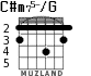 C#m75-/G для гитары - вариант 2