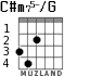 C#m75-/G для гитары - вариант 3