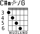 C#m75-/G для гитары - вариант 4
