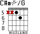 C#m75-/G для гитары - вариант 5