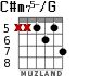 C#m75-/G для гитары - вариант 6