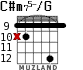 C#m75-/G для гитары - вариант 7