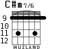 C#m7/6 для гитары - вариант 4