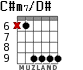 C#m7/D# для гитары - вариант 2