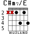 C#m7/E для гитары - вариант 2