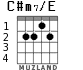 C#m7/E для гитары - вариант 1