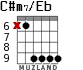 C#m7/Eb для гитары - вариант 2
