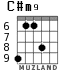 C#m9 для гитары - вариант 5