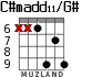 C#madd11/G# для гитары - вариант 5