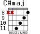 C#maj для гитары - вариант 4