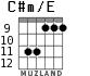 C#m/E для гитары - вариант 8