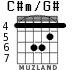 C#m/G# для гитары - вариант 1
