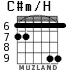 C#m/H для гитары - вариант 3