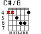 C#/G для гитары - вариант 1