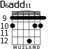 D6add11 для гитары - вариант 4