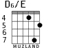 D6/E для гитары - вариант 3