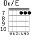 D6/E для гитары - вариант 5