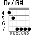 D6/G# для гитары - вариант 6