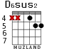 D6sus2 для гитары - вариант 2