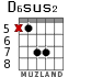 D6sus2 для гитары - вариант 3