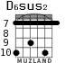 D6sus2 для гитары - вариант 5