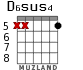 D6sus4 для гитары - вариант 2