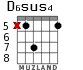 D6sus4 для гитары - вариант 4