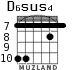 D6sus4 для гитары - вариант 6