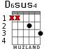 D6sus4 для гитары - вариант 1