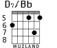 D7/Bb для гитары - вариант 2